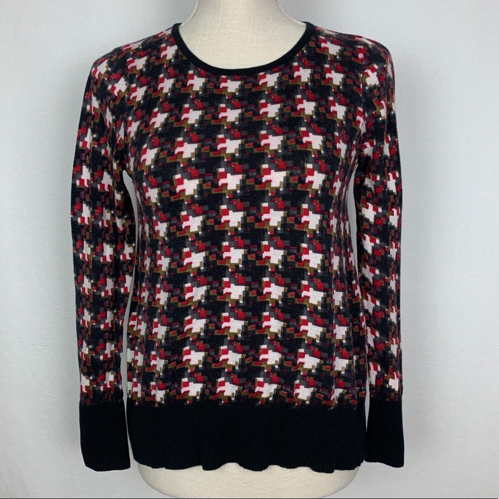 Sogi Bold Print Crew Neck Sweater Size X-Small